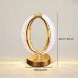 Rechargeable Crystal Lamp Touch Sensor Control
