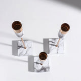 3 PCS Marble Shade Design Candle Holder