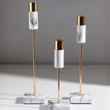 3 PCS Marble Shade Design Candle Holder