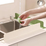 Silicone Kitchen Sink Splash Guard & Faucet Drip Catcher Tray