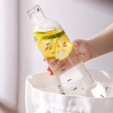 Glass Water Bottle With Time Marker