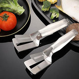 Stainless Steel Food Tong BBQ Fish Meat Bread Steak Clip