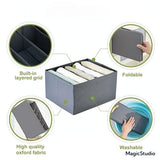 6 Parts Non-Woven Clothes Organizer (Pack Of 4)