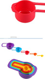 Measuring Cup & Spoon 6Pcs Set Colorful Plastic