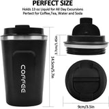 Stainless Steel Coffee Cup With Temperature Display
