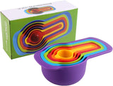 Measuring Cup & Spoon 6Pcs Set Colorful Plastic