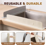 Silicone Kitchen Sink Splash Guard & Faucet Drip Catcher Tray