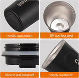 Stainless Steel Coffee Cup With Temperature Display