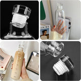 Glass Water Bottle With Time Marker