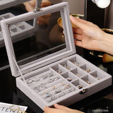 Fashion Velvet Jewelry Ring Case
