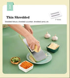 5in1 Vegetable Stainless Steel Cutter (with Box Packing)