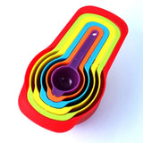 Measuring Cup & Spoon 6Pcs Set Colorful Plastic