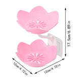 Wall Mounted Double Layer Flower Shaped Soap Holder