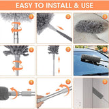 4 In 1 Adjustable Microfiber Dust Brush