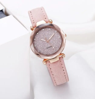 Women Quartz Watches- Rhinestone Romantic Starry Sky Luminous Wrist Watch