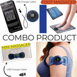 Butterfly Rechargeable Mini Massager and Foot Ems Massager