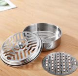 Mosquitoes Coil Holder Tray Stainless Steel Round Rack Plate for Spirals Incense