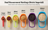 Measuring Cup & Spoon 6Pcs Set Colorful Plastic