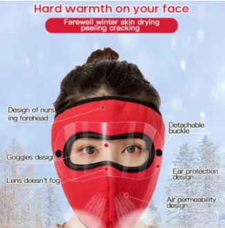 Thickened Warmth Mask Winter Riding Motorcycle Full Face Protective Mask