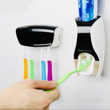 Toothpaste Dispenser and Toothbrush Holder